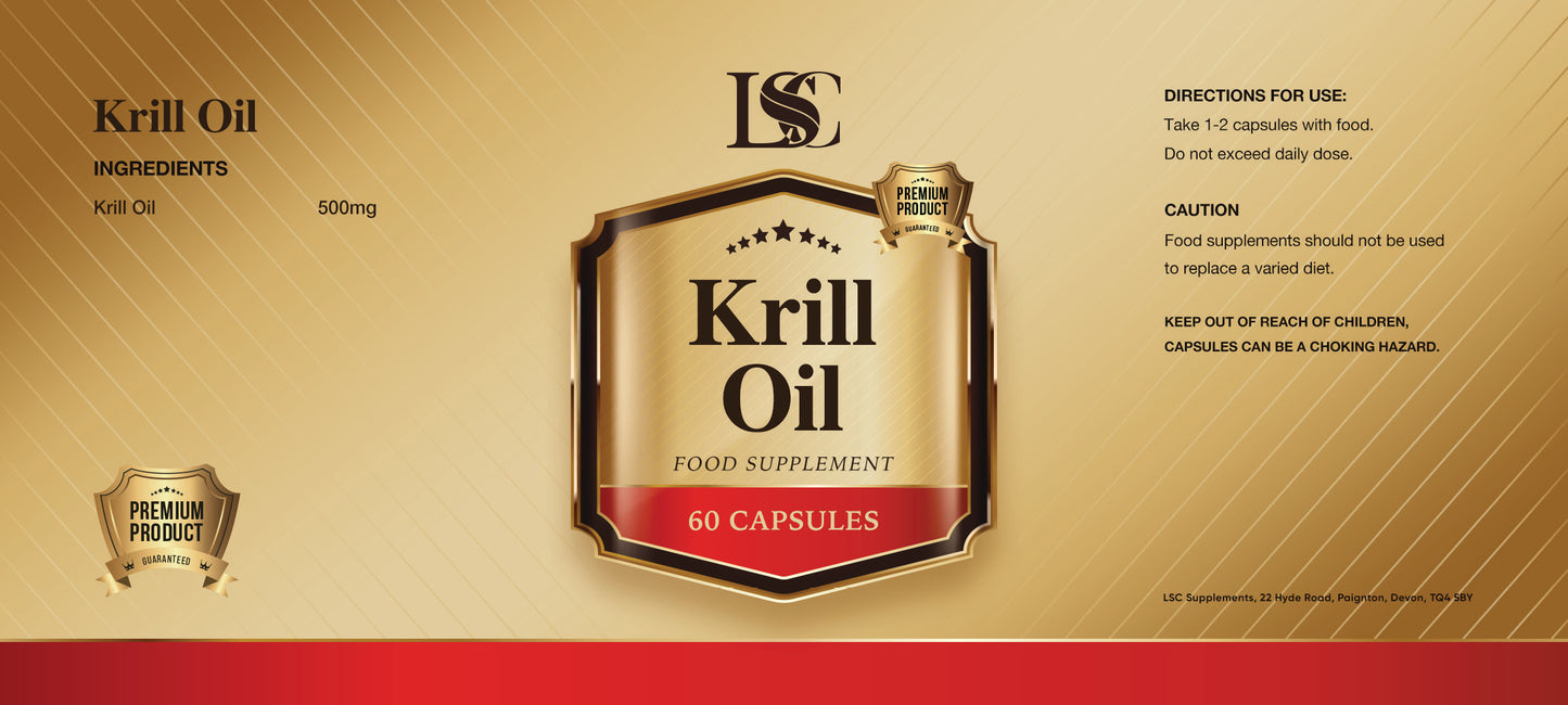 Krill Oil Capsules by LSC Supplements