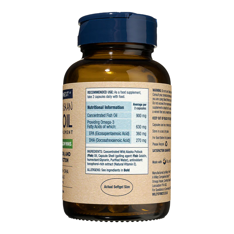 Wiley's Easy To Swallow Omega-3 Fish Oils