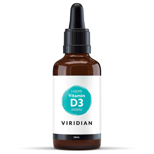 Viridian Liquid Vitamin D3 (Vegan) — Orange Flavour 200iu 50ml