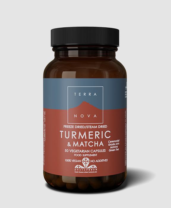 Terranova Organic Turmeric & Matcha Green Tea Capsules