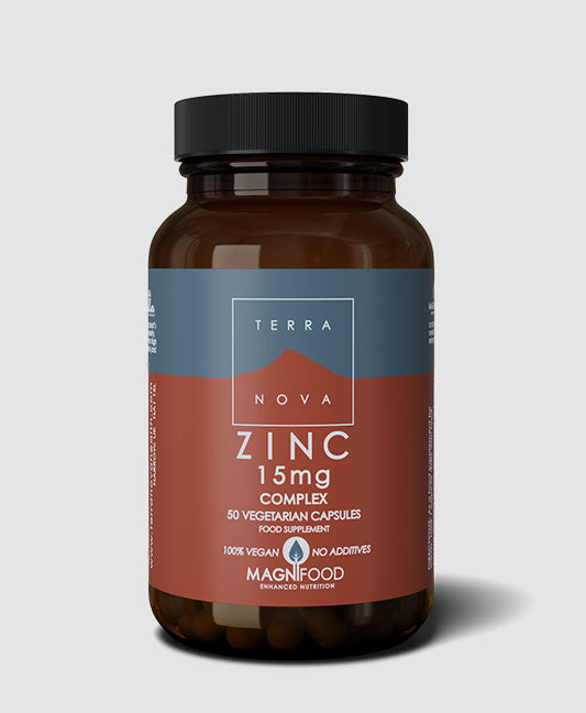 Terranova Zinc 15 mg Complex — with MAGNIFOOD botanicals