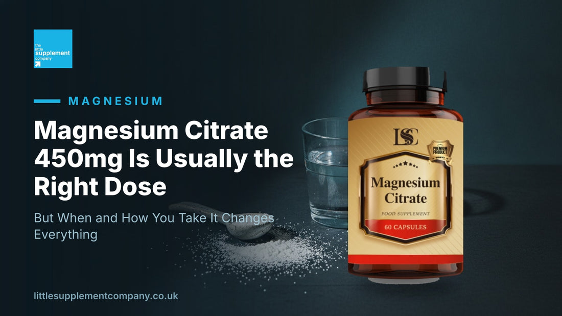 Magnesium Citrate 450mg Is Usually the Right Dose - Little Supplement Company