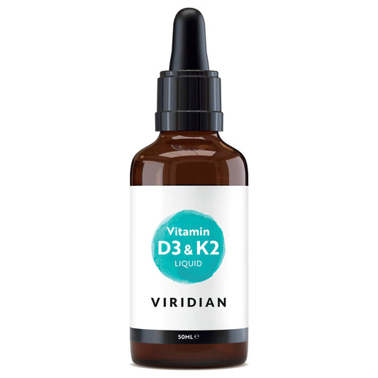 Viridian Vitamin D3 & K2 High-Potency Liquid (Vegan) 50ml