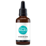 Viridian Vitamin D3 & K2 High-Potency Liquid (Vegan) 50ml