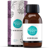 Viridian Organic Black Elderberry + Vitamin C Liquid 100ml