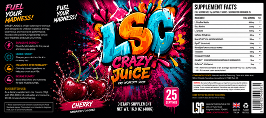 LSC Crazy Juice Pre Workout 25 Servings _ PRE ORDER