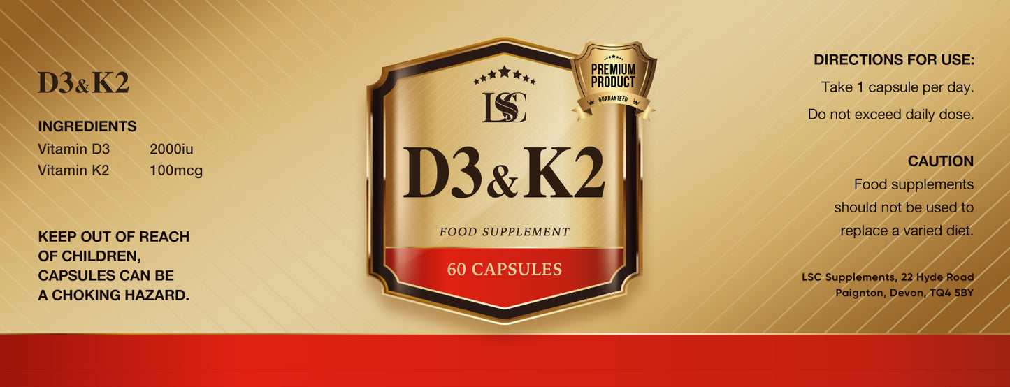 LSC D3+K2 60 Capsules