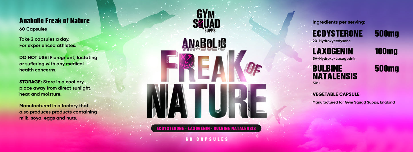 Gym Squad Supps Freak Of Nature 60 Capsules