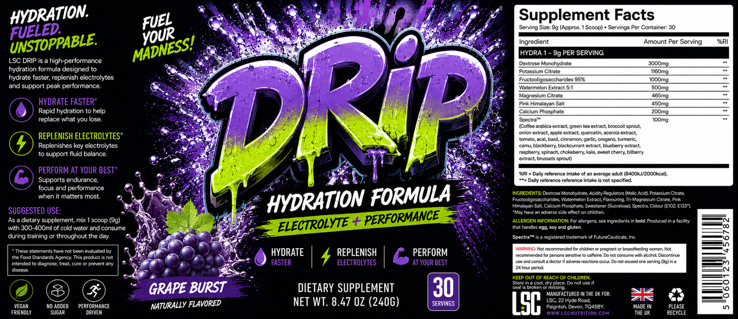 LSC DRIP Electrolyte Formula 30 Servings