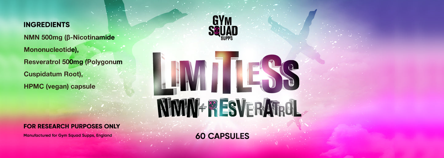 Gym Squad Supps Limitless (NMN & Resveratrol) 60 Capsules