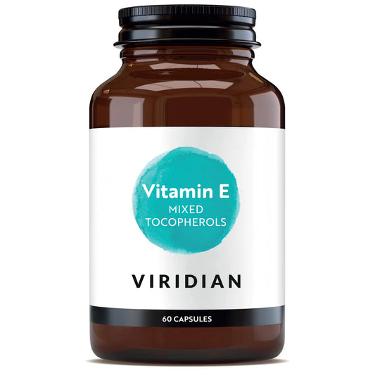 Viridian Vitamin E – Mixed Tocopherols 60 Capsules