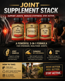 Joint Health Stack: Three Bottles, 60 Capsules Each